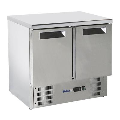 Chlazený stůl s pracovní deskou z nerezové oceli, Arktic, stůl chladící, 146L, 230V/143W, 900x700x(H)850mm | 236130